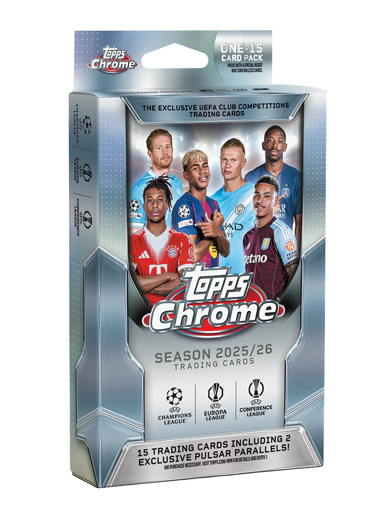 2025-26 Topps Chrome UEFA Soccer Hanger Box