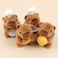 Cafe Bakery Capybara Plush Keychain Bag Charm-2