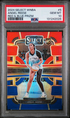 2024 Select WNBA Angel Reese Red & Blue Prizm /399 #5 PSA 10-1
