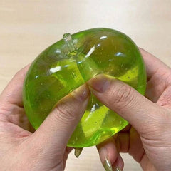 Green Apple Sparkly Maltose Stress Ball Squishy Fidget Toy (1pc)-1