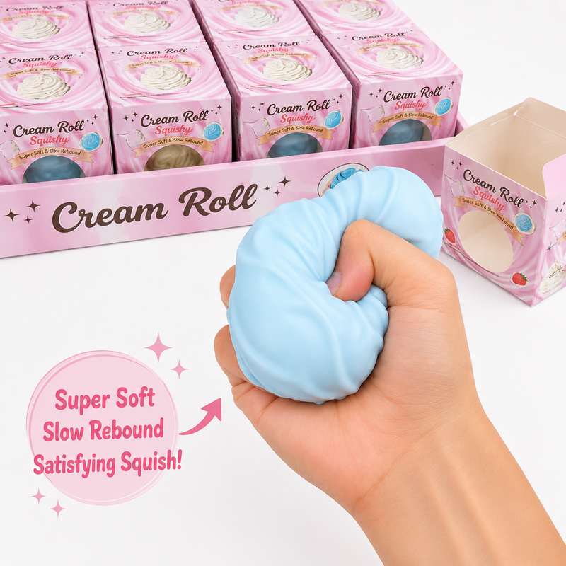 Cream Roll Vaseline Squishy – Assorted Colors-2