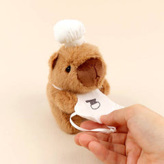 Cafe Bakery Capybara Plush Keychain Bag Charm-4