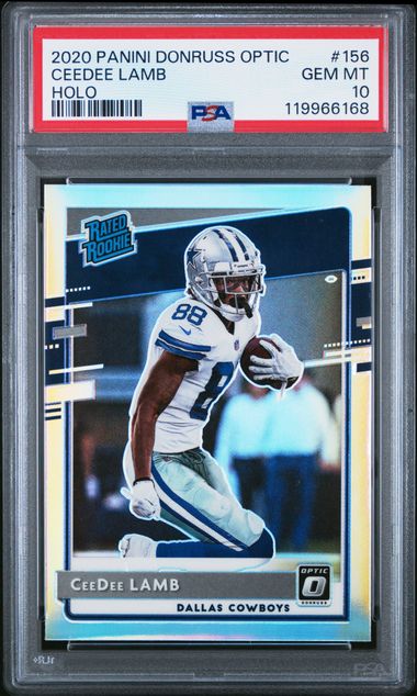 2020 Panini Donruss Optic Ceedee Lamb Holo #156 PSA 10