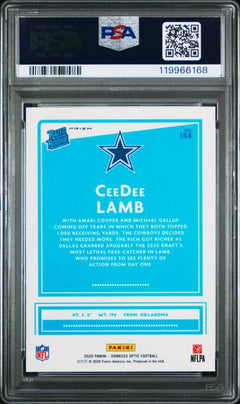 2020 Panini Donruss Optic Ceedee Lamb Holo #156 PSA 10-2