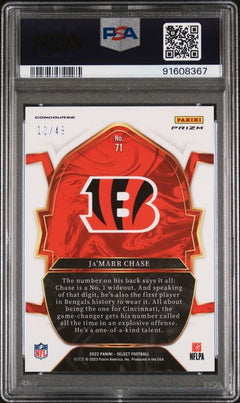 2022 Select Ja'Marr Chase Orange Prizm #71 PSA 10-2