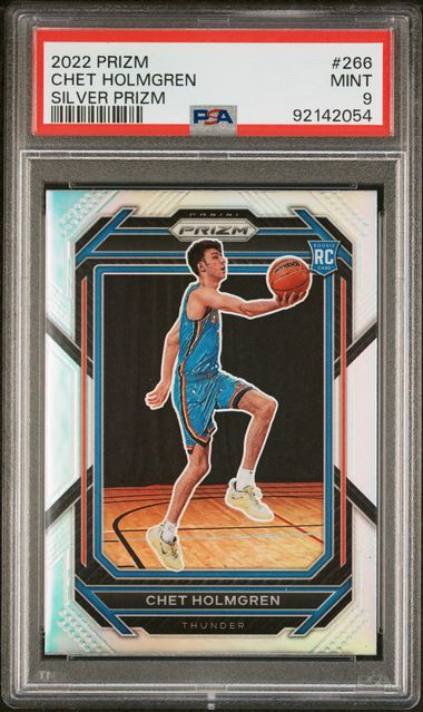 2022 Chet Holmgren Silver Prizm #266 PSA 9