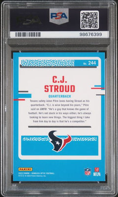 2023 Optic CJ Stroud #244 PSA Gem Mint 10-2