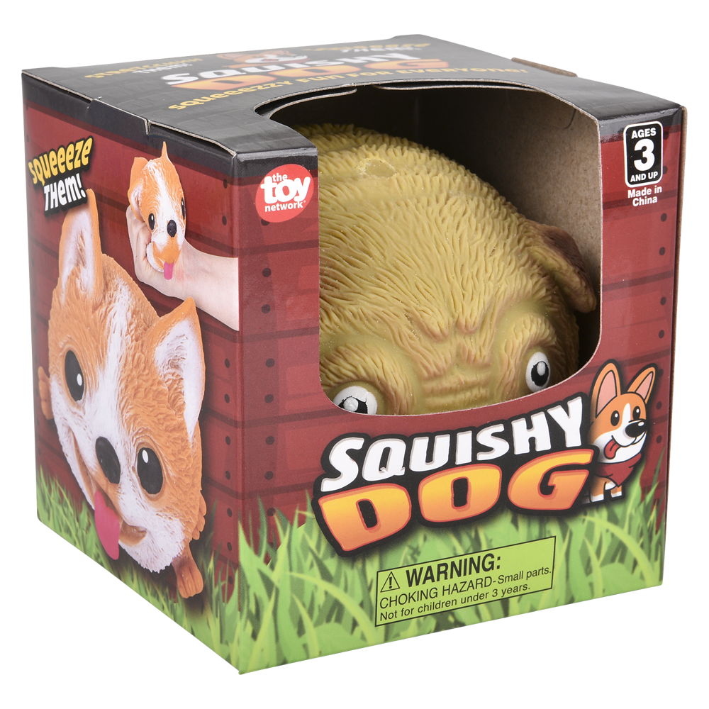 4" SQUISH AND STRETCH PUFFY DOG-6