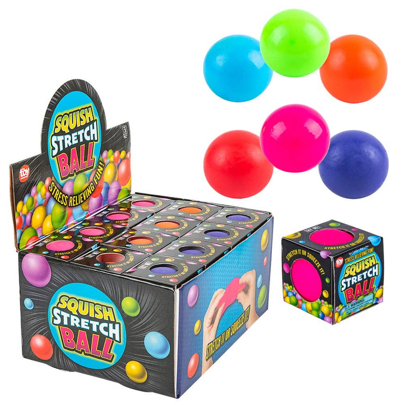 2.5" SQUISH GUMMI BALL Toys - Sold in Touch Box - LLB Toys-1