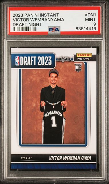 2023 Panini Instant Victor Wembanyama Draft Night #DN1 PSA Mint 9