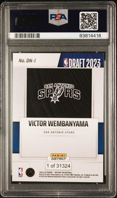 2023 Panini Instant Victor Wembanyama Draft Night #DN1 PSA Mint 9-2
