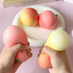 Simulation Fruit Mango Peach Dragon Fruit Squishy Slow Rising Stress Relief Squeeze Toy: Mango / 1 pc-7
