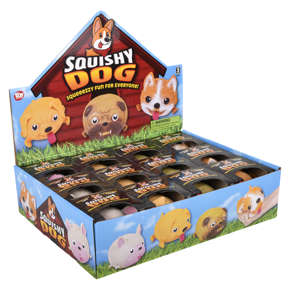 4" SQUISH AND STRETCH PUFFY DOG-8