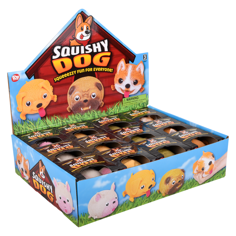 4" SQUISH AND STRETCH PUFFY DOG-8