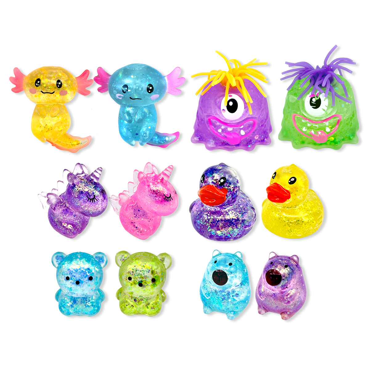 Fun Doh Squishy Gummy Fidget Toy NEW Variety - 12/Display