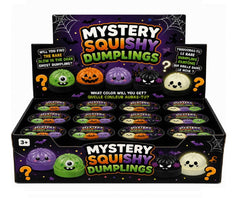 4" Halloween Glitter Jelly Dumpling - Black Steamer-1