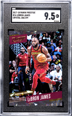2017-18 Panini Prestige Lebron James Crystal #16 /199 SGC 9.5-1