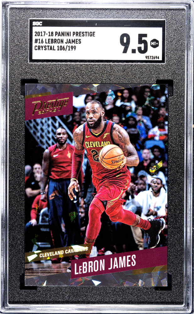 2017-18 Panini Prestige Lebron James Crystal #16 /199 SGC 9.5