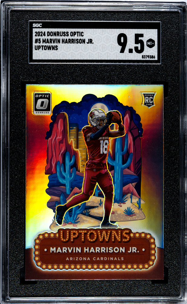 2024 Donruss Optic Marvin Harrison Jr. Uptowns #5 SGC Mint+ 9.5