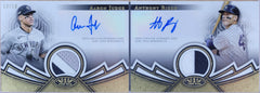 2023 Topps Tier One Dual Auto Relic Book Aaron Judge, Anthony Rizzo /10 #DAR-JR-1