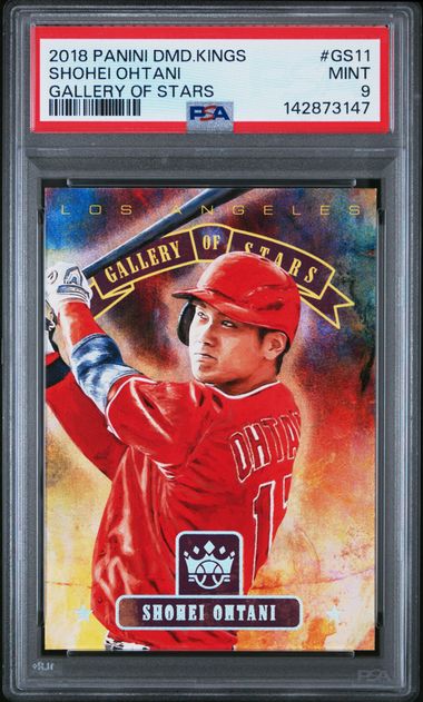 2018 Panini Diamond Kings Shohei Ohtani Gallery of Stars #GS11 PSA 9-1
