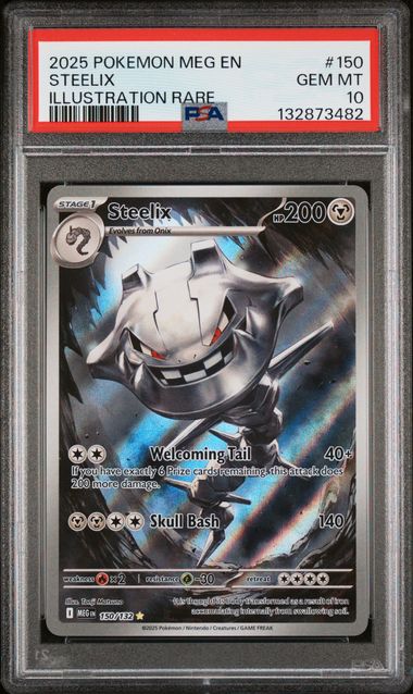 2025 Steelix Illustration Rare MEG 150/132 PSA 10-1