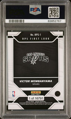 2023 Panini Instant Victor Wembanyama RPS First Look #RPS1 PSA 9-2