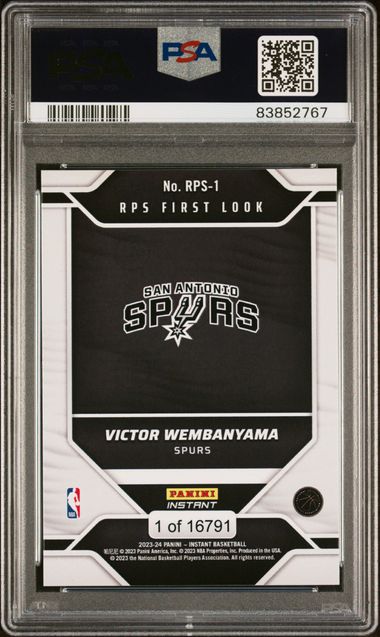 2023 Panini Instant Victor Wembanyama RPS First Look #RPS1 PSA 9